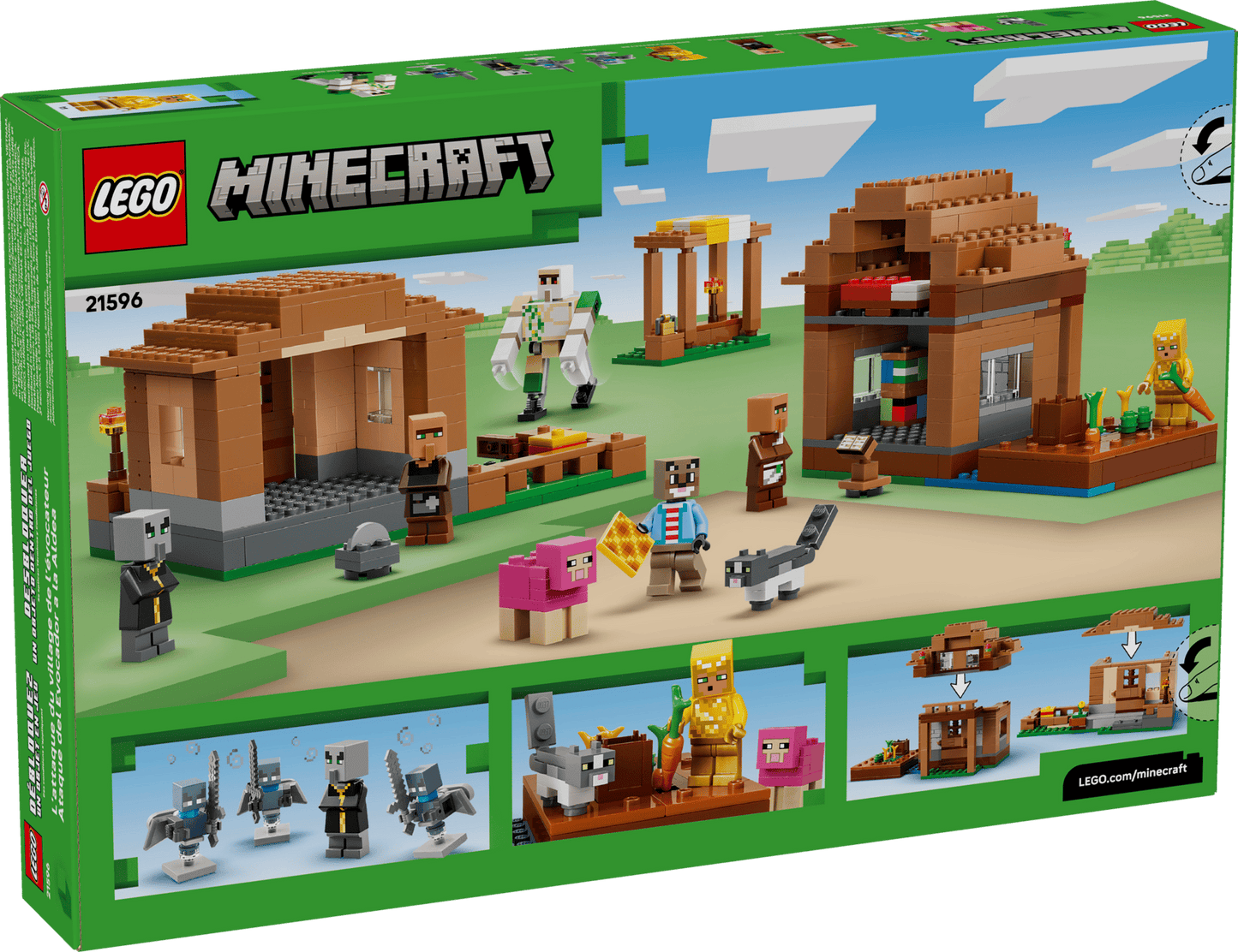 LEGO 21596 Minecraft Evoker Village Attack | 607 PCS