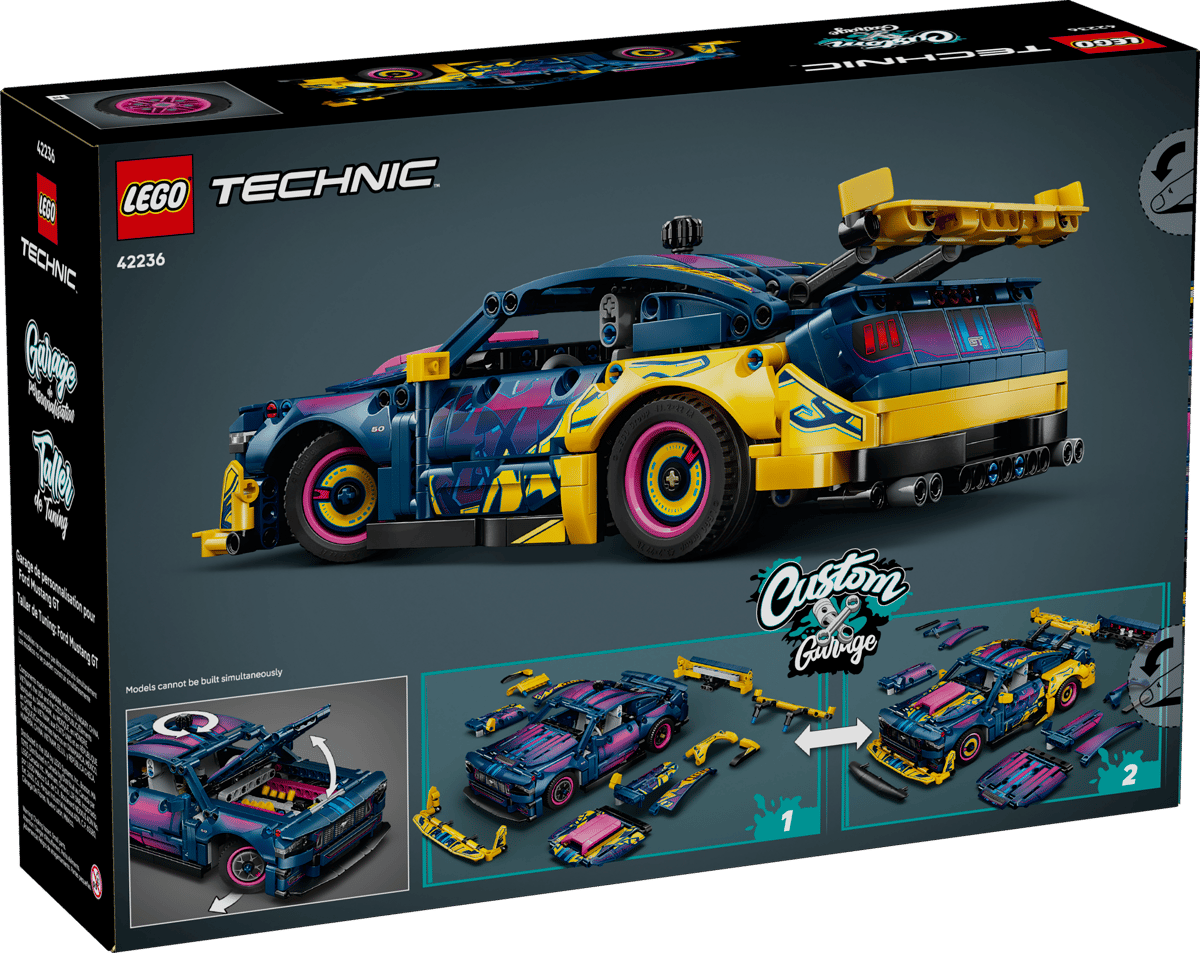 LEGO 42236 Technic Custom Garage Ford Mustang GT Car | 973 PCS