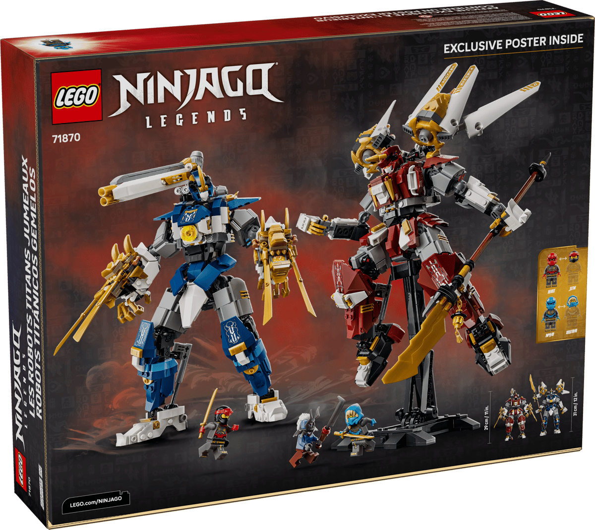LEGO 71870 Ninjago The Twin Titan Mechs | 1707 PCS