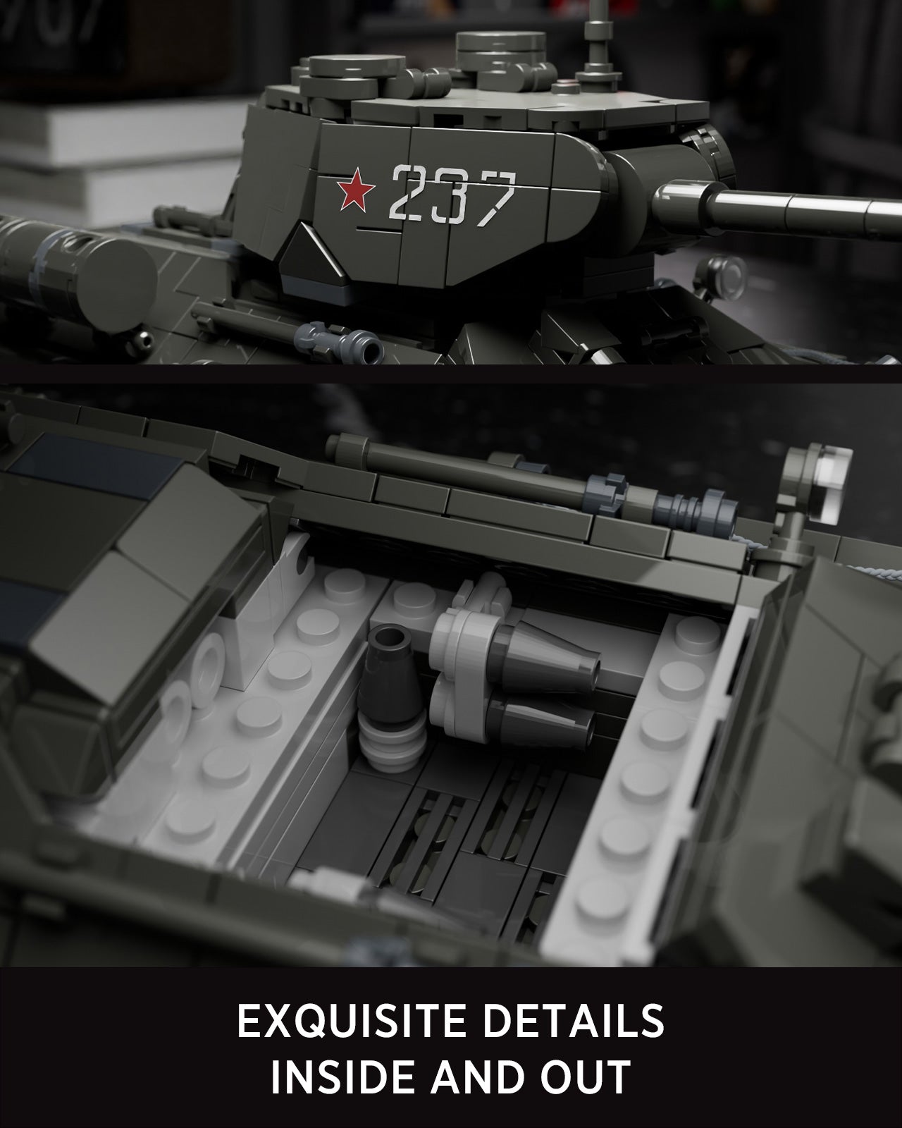Nifeliz NF10270 T34/85 Tank Building Set | 818 PCS
