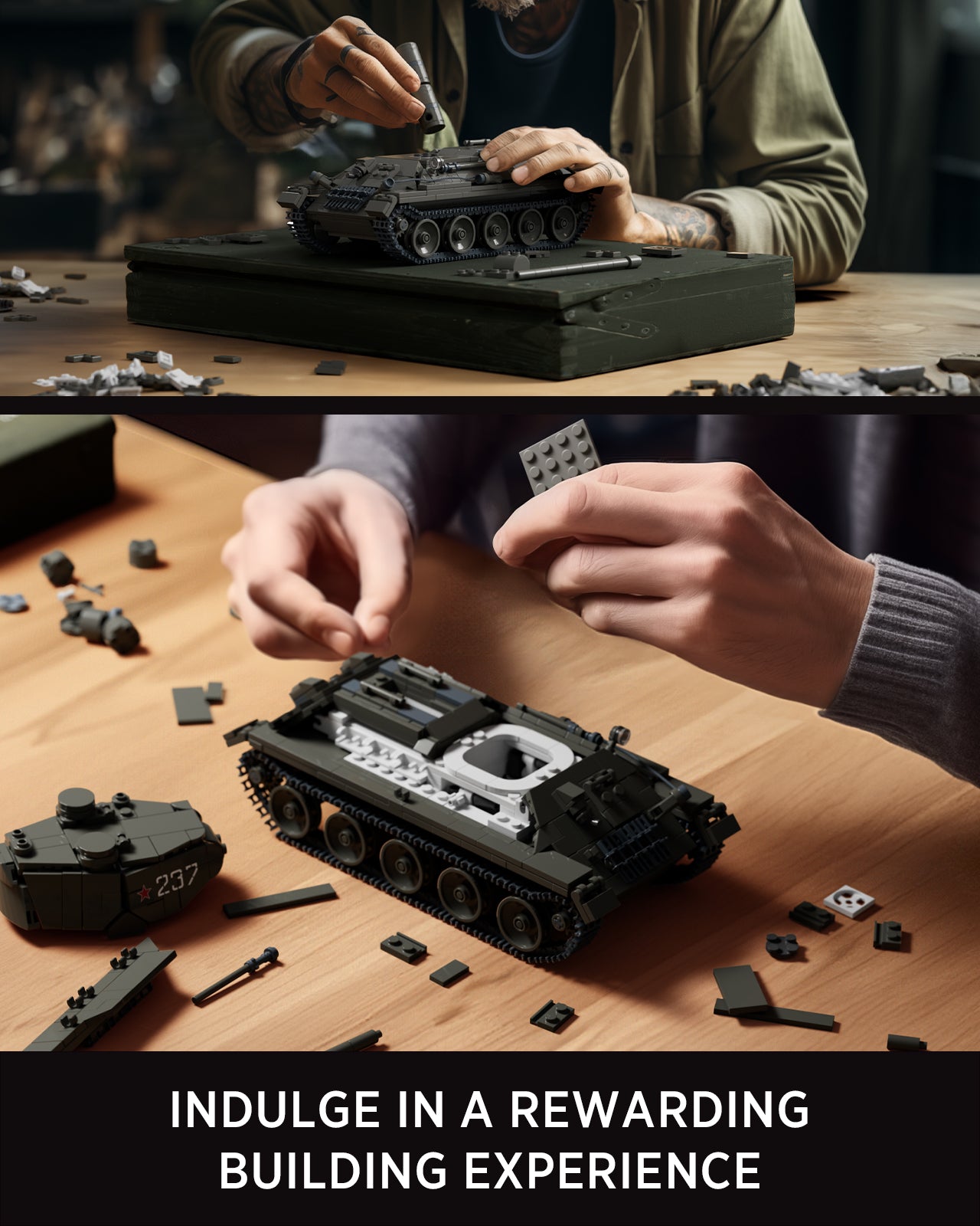 Nifeliz NF10270 T34/85 Tank Building Set | 818 PCS