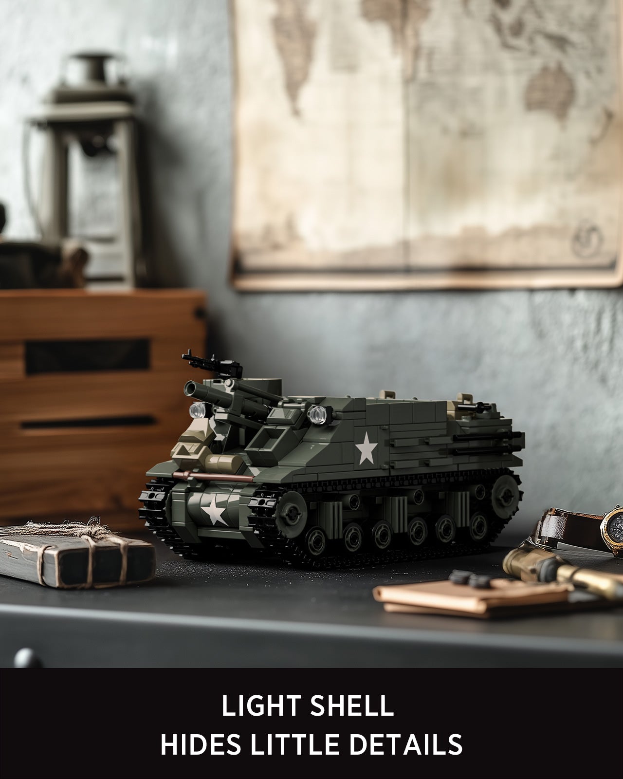 Nifeliz NF10336 M7 Priest Tank Model Building Set | 646 PCS