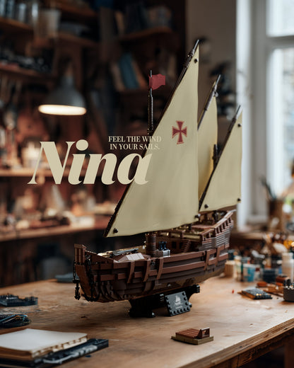 Nifeliz NF10352 Nina Sailing Ship Building Set | 1402 PCS