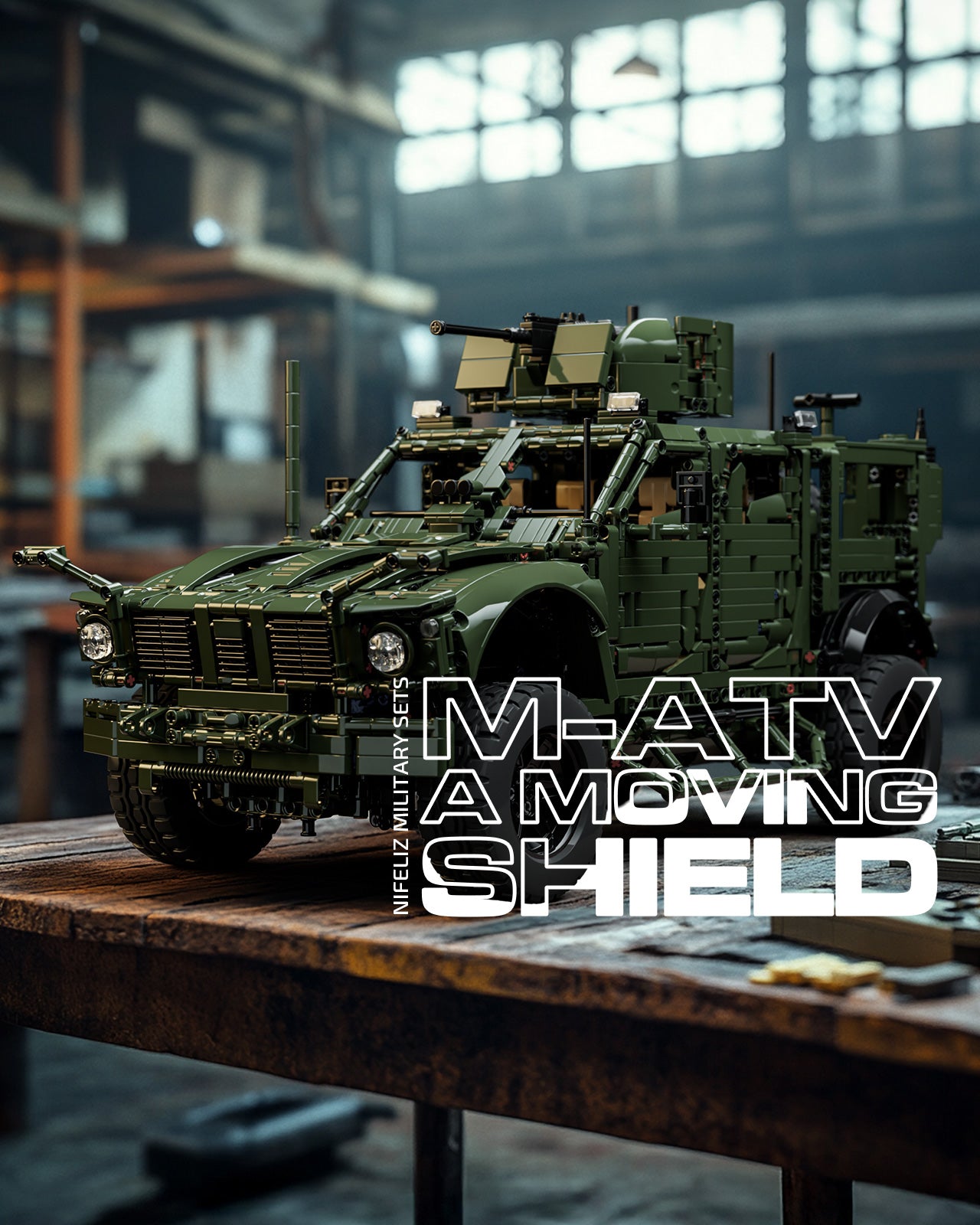 Nifeliz NF10341 M-ATV Military Building Set | 3489 PCS