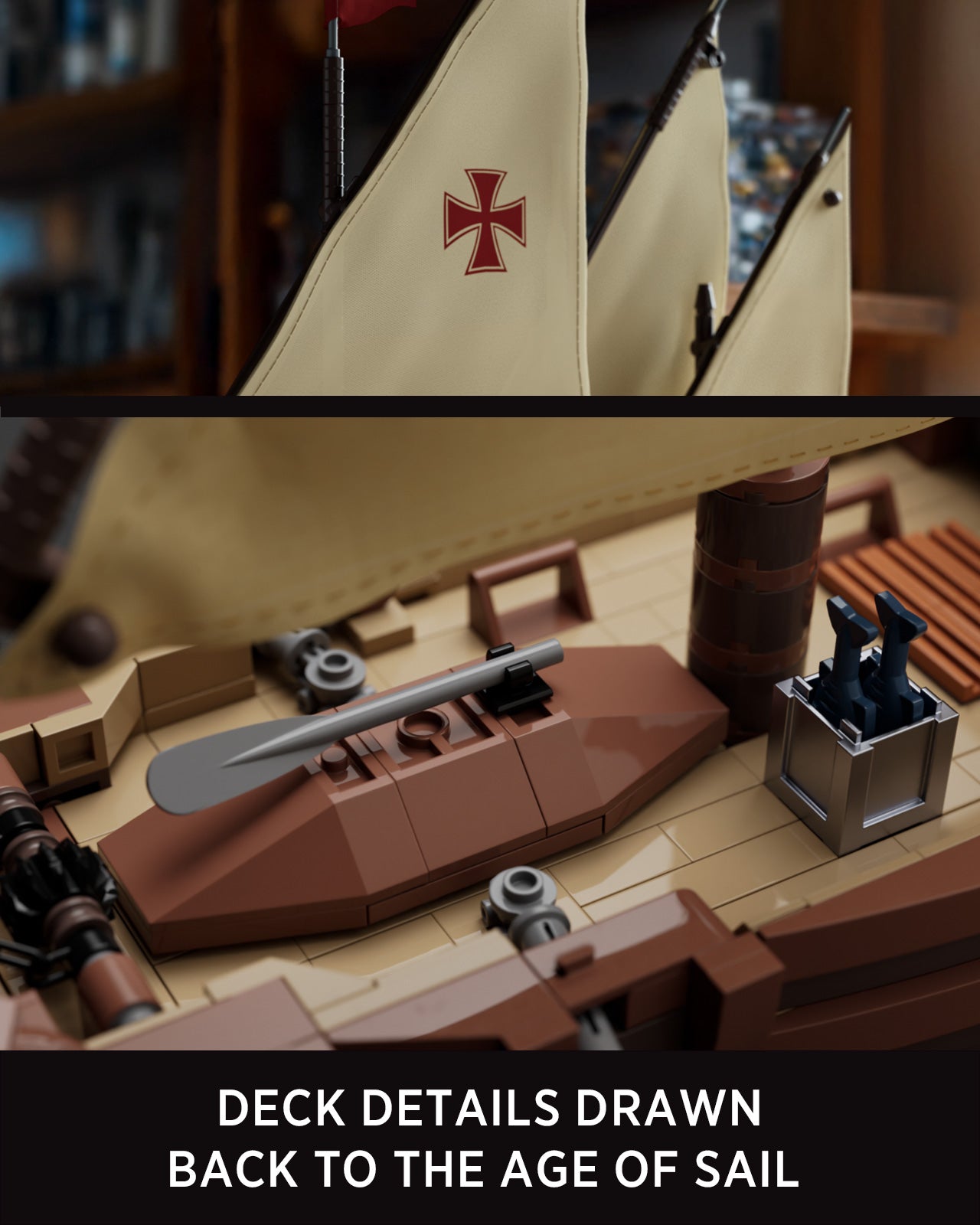 Nifeliz NF10352 Nina Sailing Ship Building Set | 1402 PCS