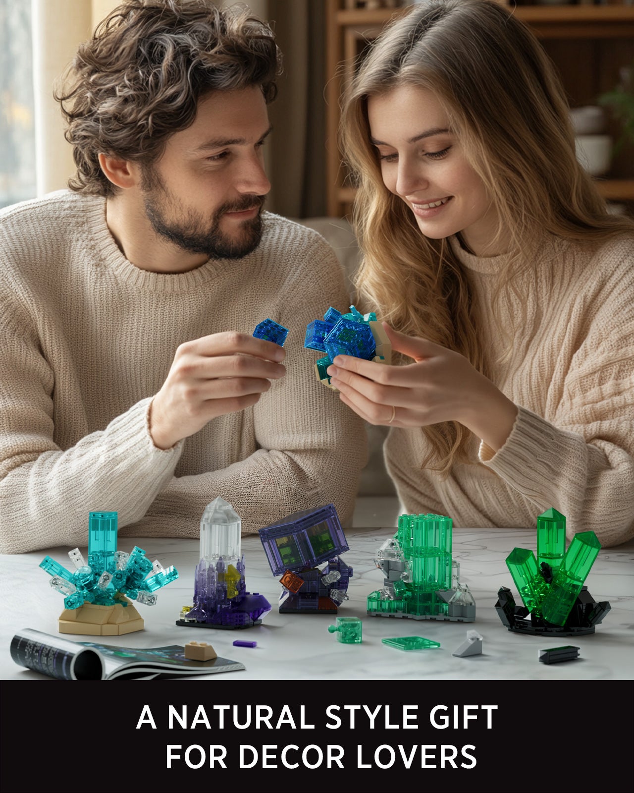 Nifeliz NF10363 Cool Tone Rock Building Set | 651 PCS