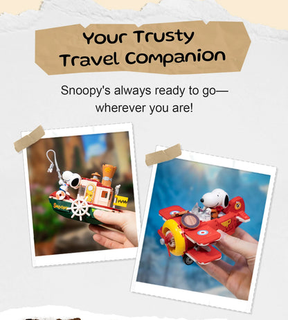Pantasy 86905 Snoopy Biplane Building Toy Set | 300 PCS
