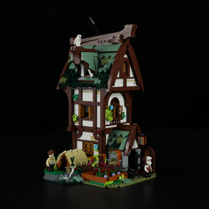 Lumibricks F9024 Medieval Apothecary Shop Building Toy Set | 1470 PCS