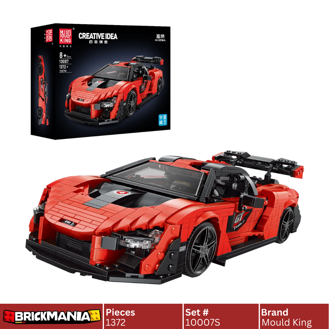 Mould King 10007S Creative Senna GTR Sports Building Toy Set | 1372 PCS
