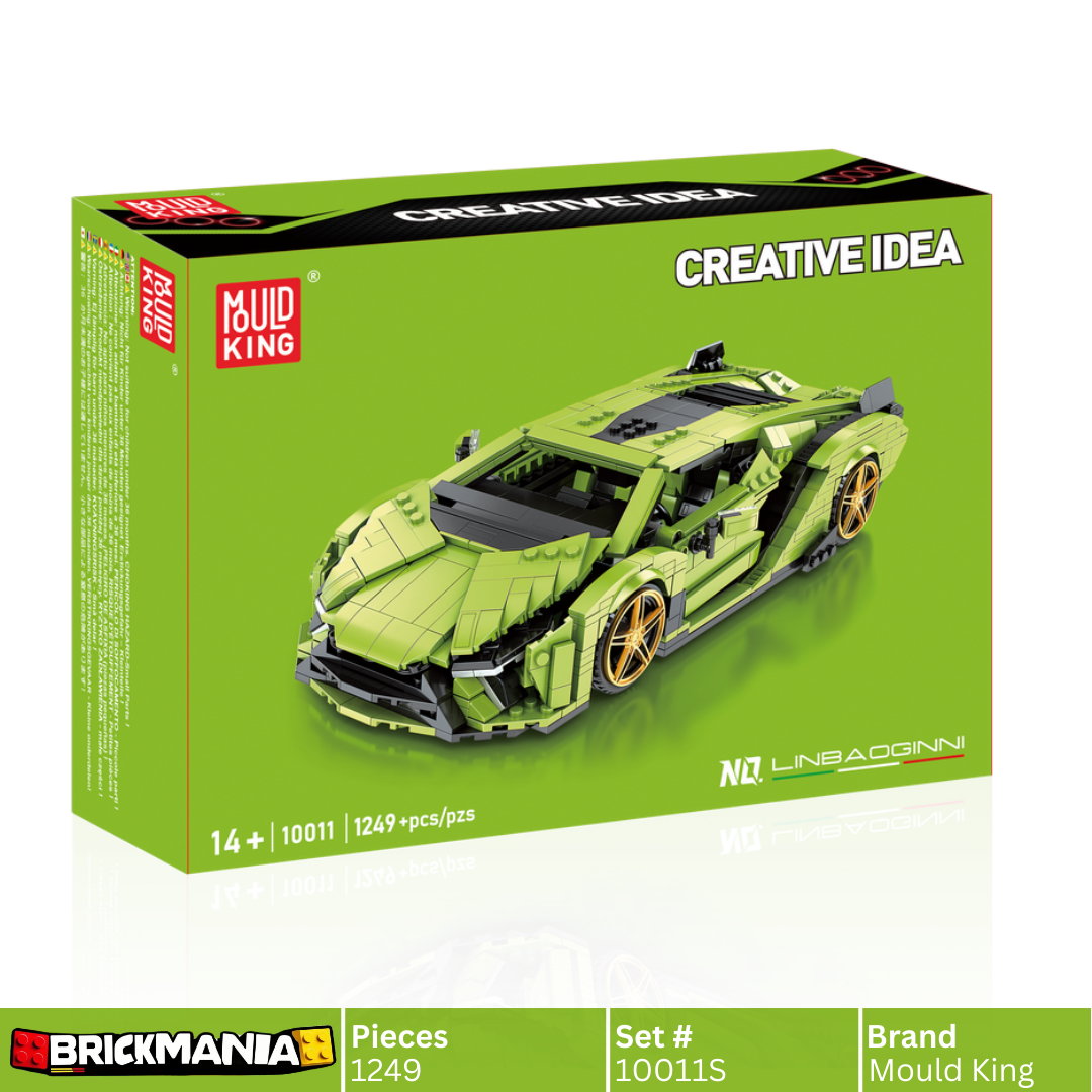 Mould King 10011S Italian Bull SAI Sports Car Building Toy Set | 1249 PCS