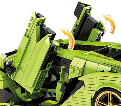 Mould King 10011S Italian Bull SAI Sports Car Building Toy Set | 1249 PCS