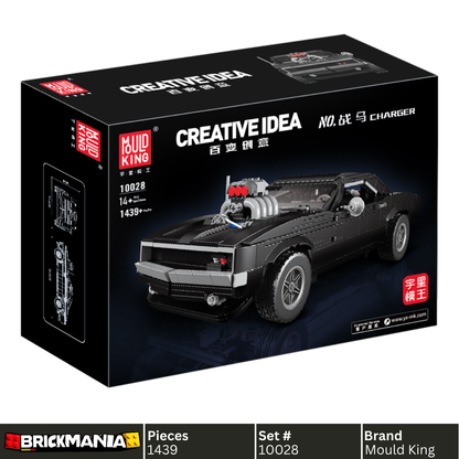 Mould King 10028 Charger American Muscle Car Building Toy Set | 1439 PCS