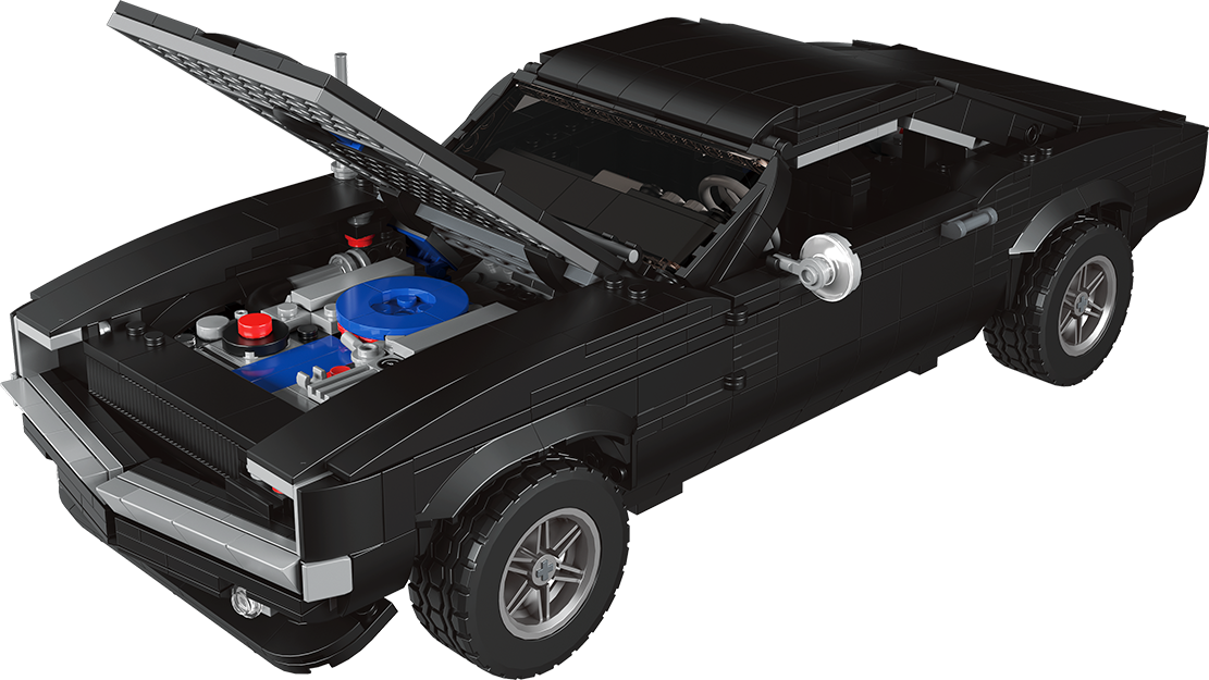 Mould King 10028 Charger American Muscle Car Building Toy Set | 1439 PCS