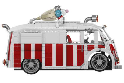 Mould King 10039 Ice Cream Truck Building Toy Set | 1078 PCS