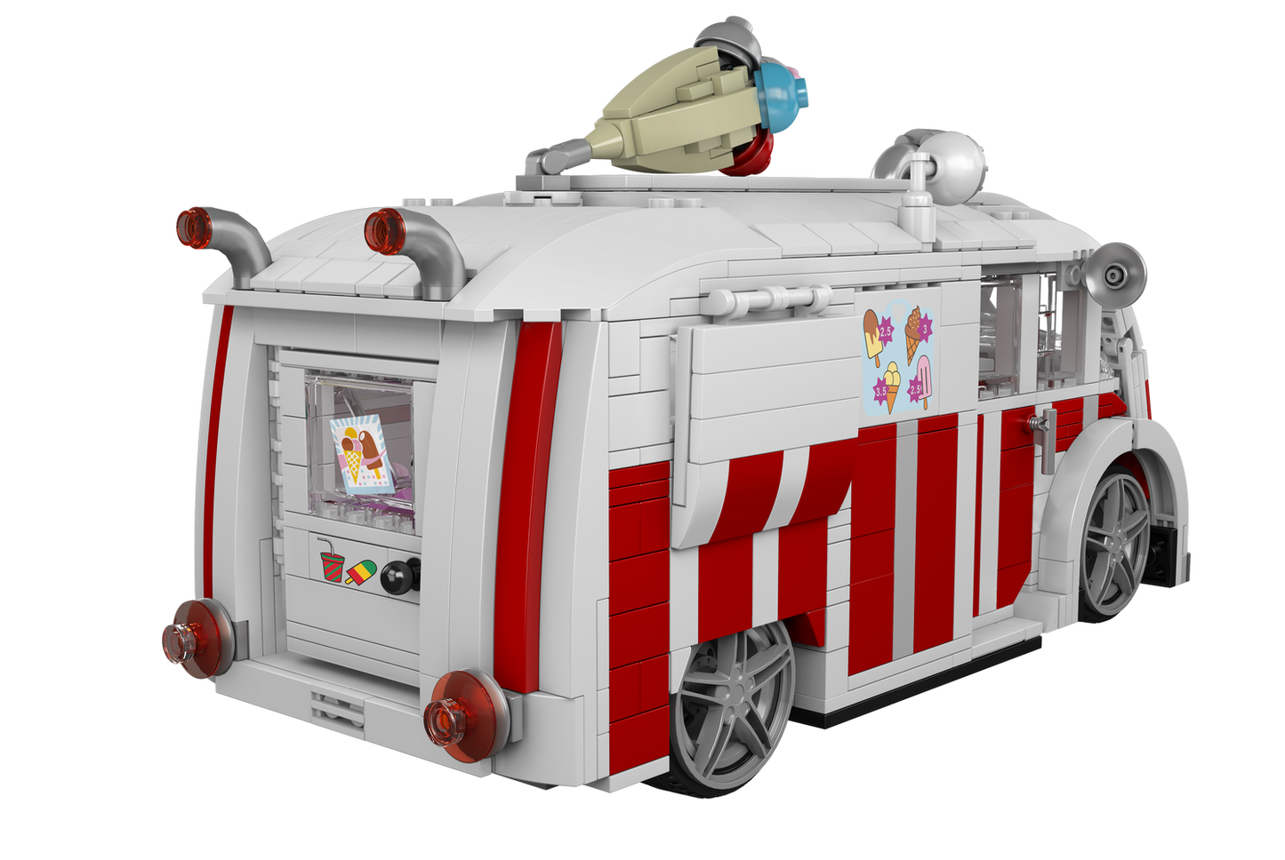 Mould King 10039 Ice Cream Truck Building Toy Set | 1078 PCS