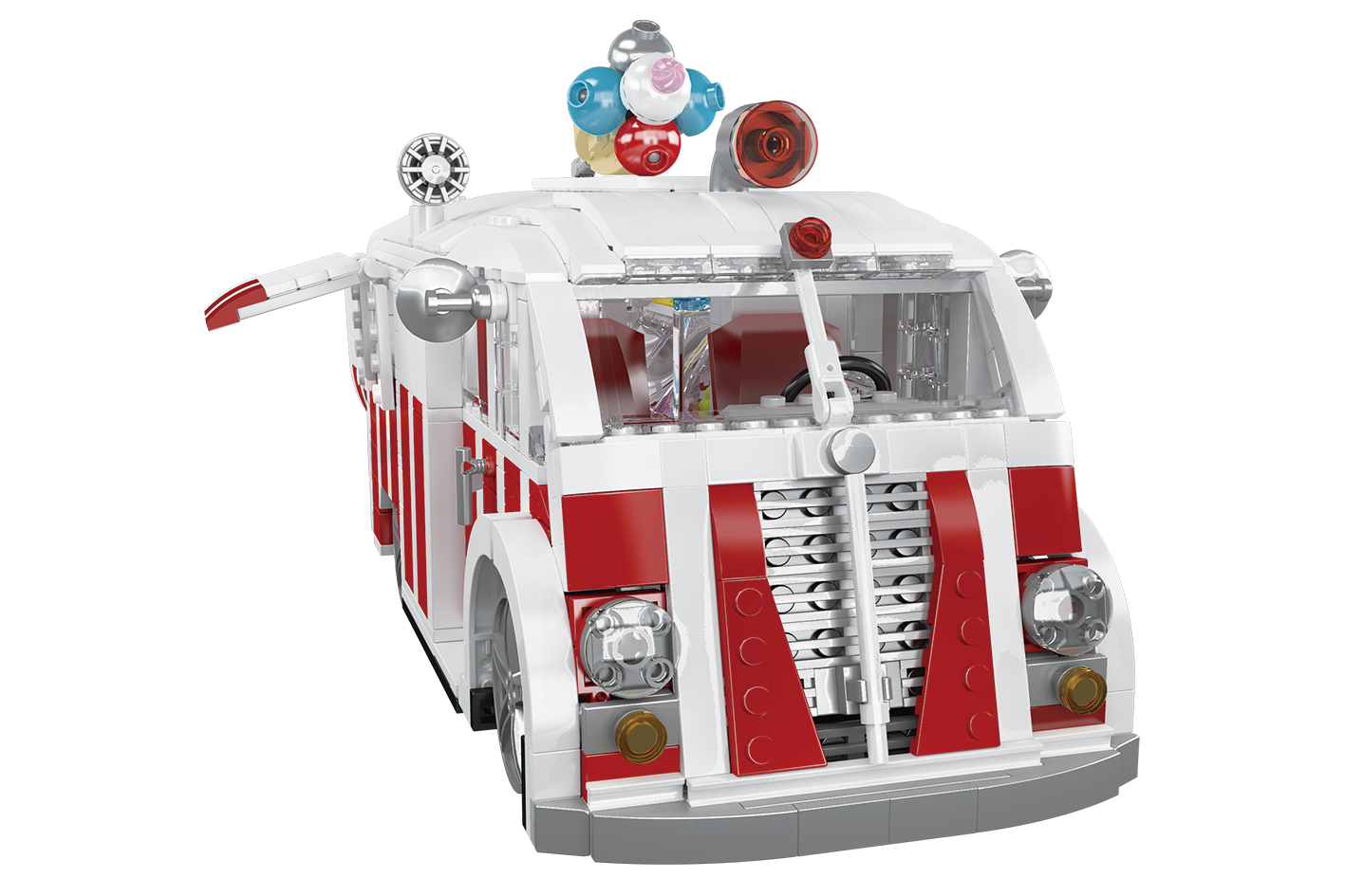 Mould King 10039 Ice Cream Truck Building Toy Set | 1078 PCS
