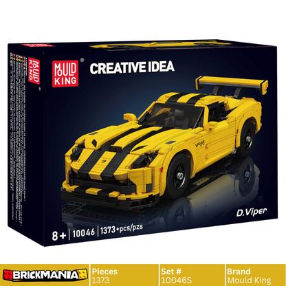 Mould King 10046S D. Viper Sports Car Building Toy Set | 1373 PCS