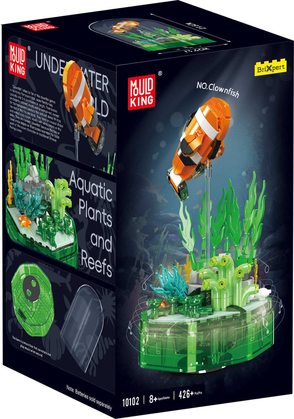 Mould King 10102 Clownfish Music Box with Lightning Building Toy Set | 426 PCS