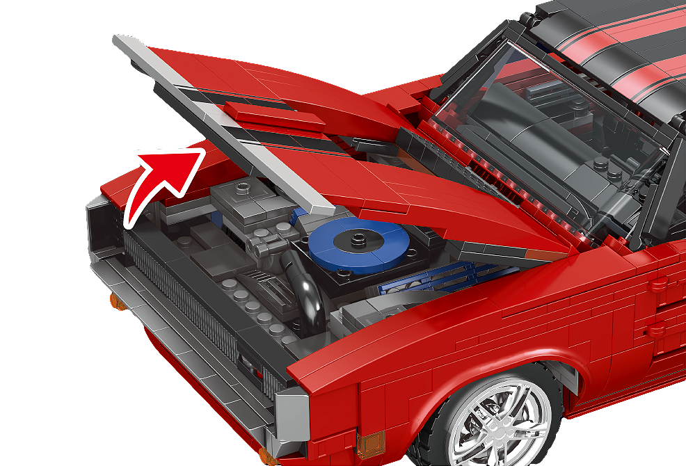 Mould King 10112 Charger Car Model Building Toy Set | 1886 PCS