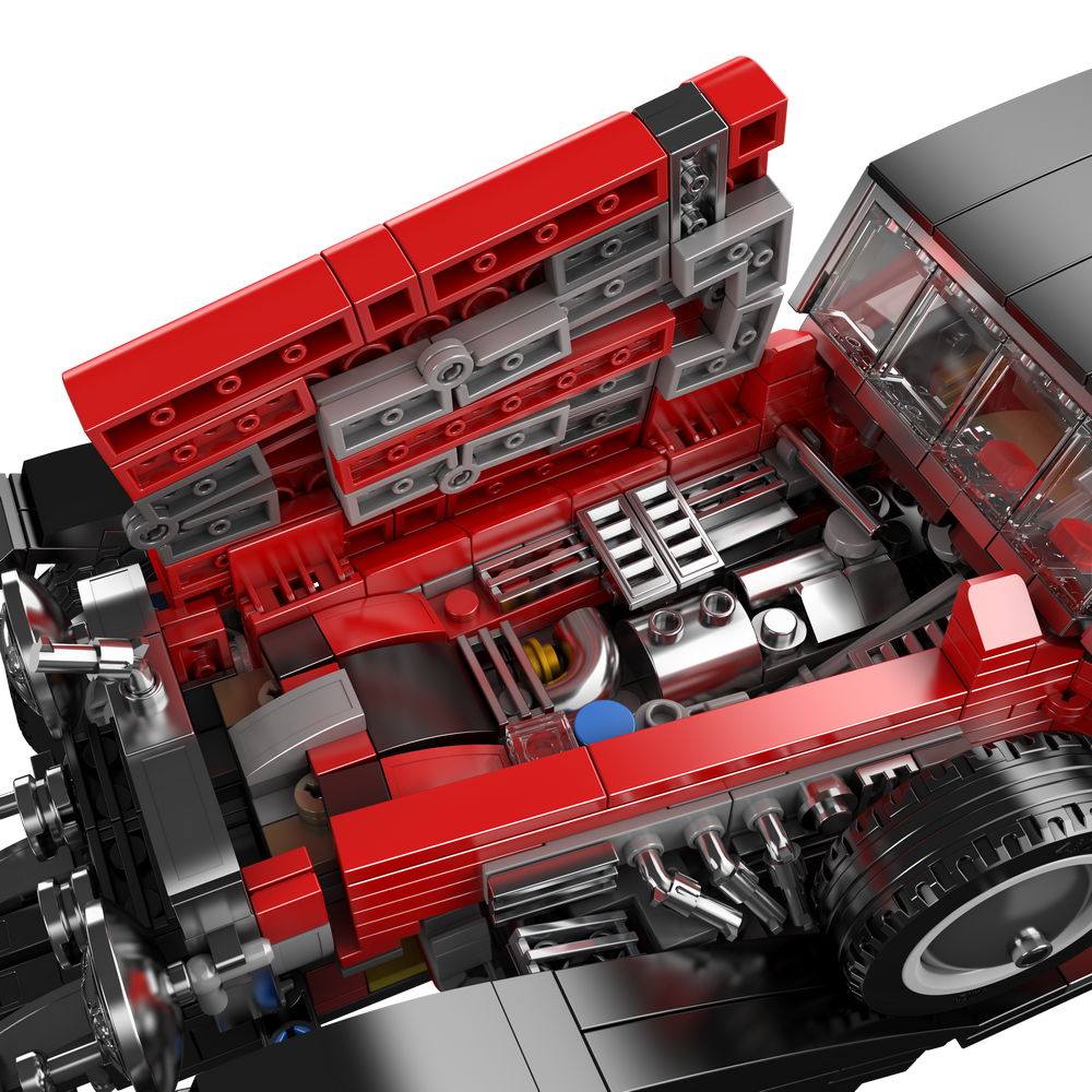 Mould King 10114 Vintage Convertible Car Model Building Toy Set | 1308 PCS