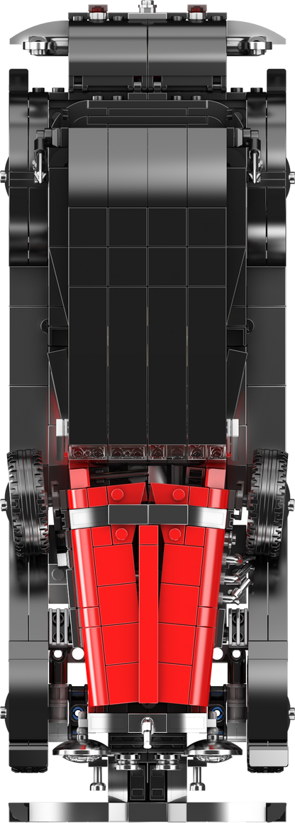 Mould King 10114 Vintage Convertible Car Model Building Toy Set | 1308 PCS