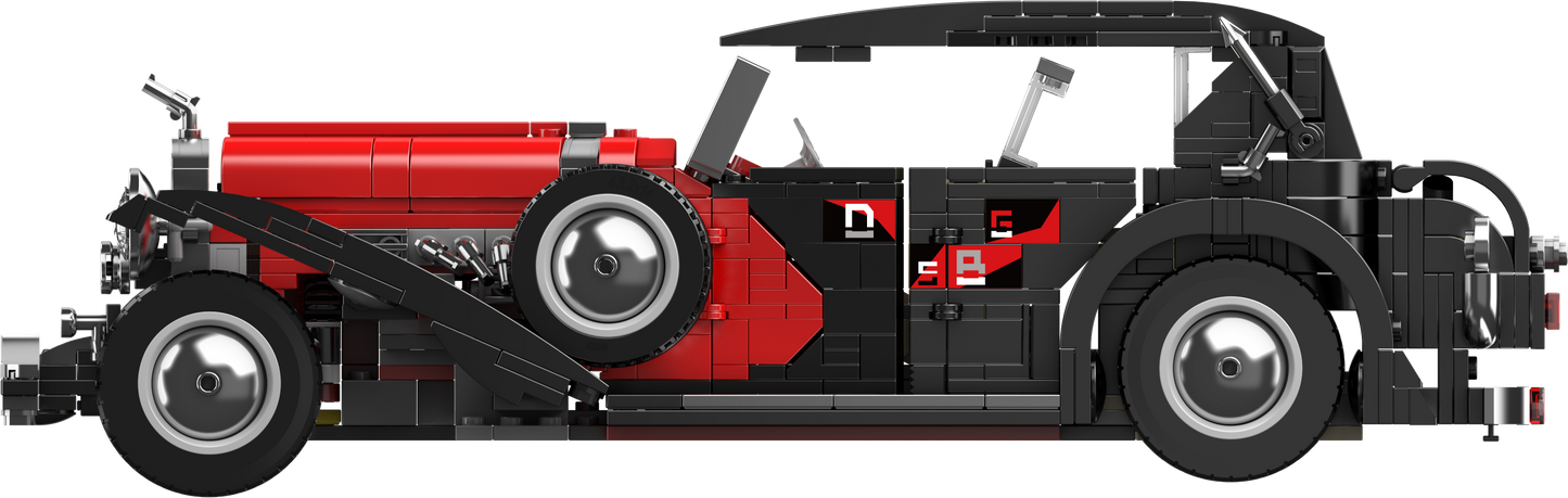 Mould King 10114 Vintage Convertible Car Model Building Toy Set | 1308 PCS