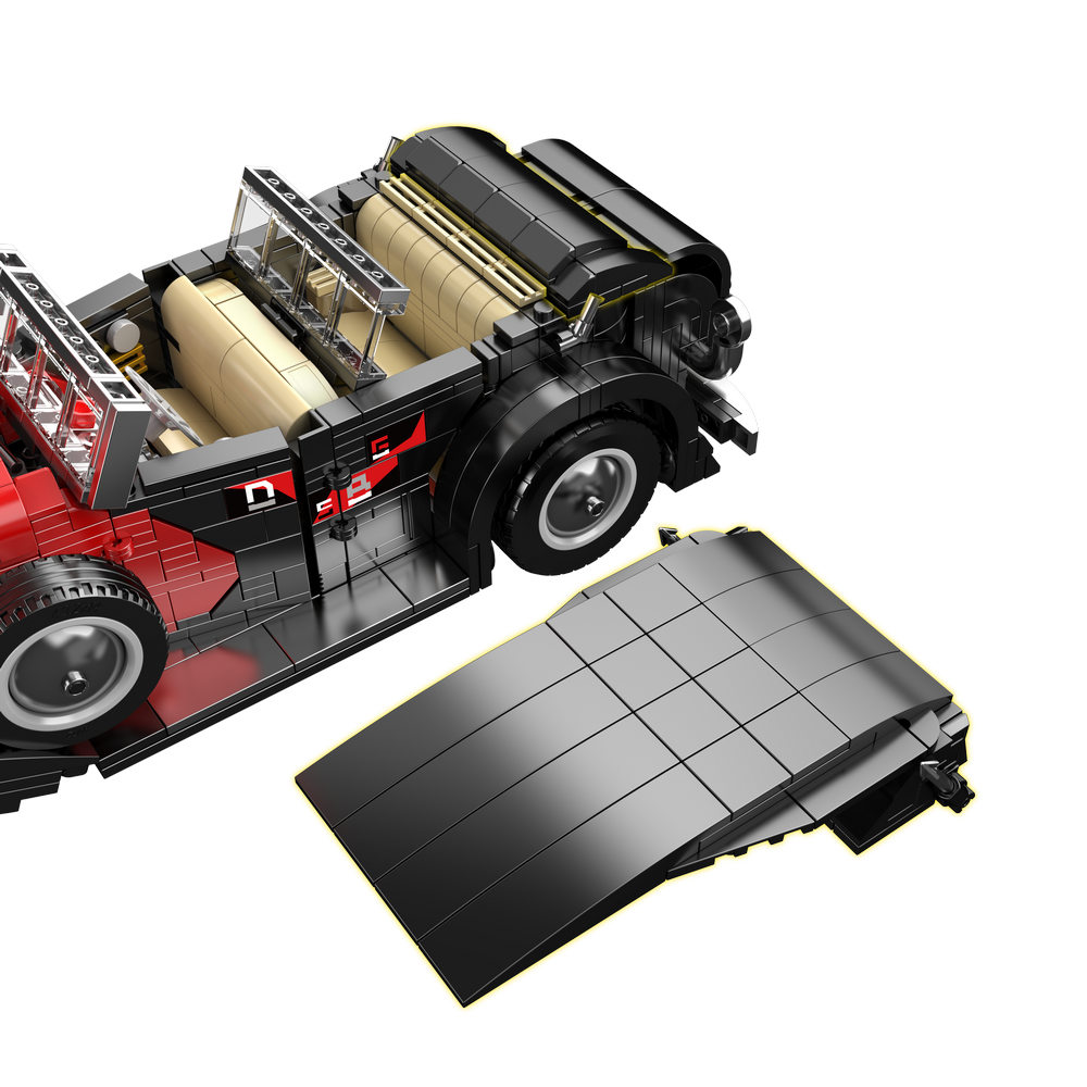 Mould King 10114 Vintage Convertible Car Model Building Toy Set | 1308 PCS