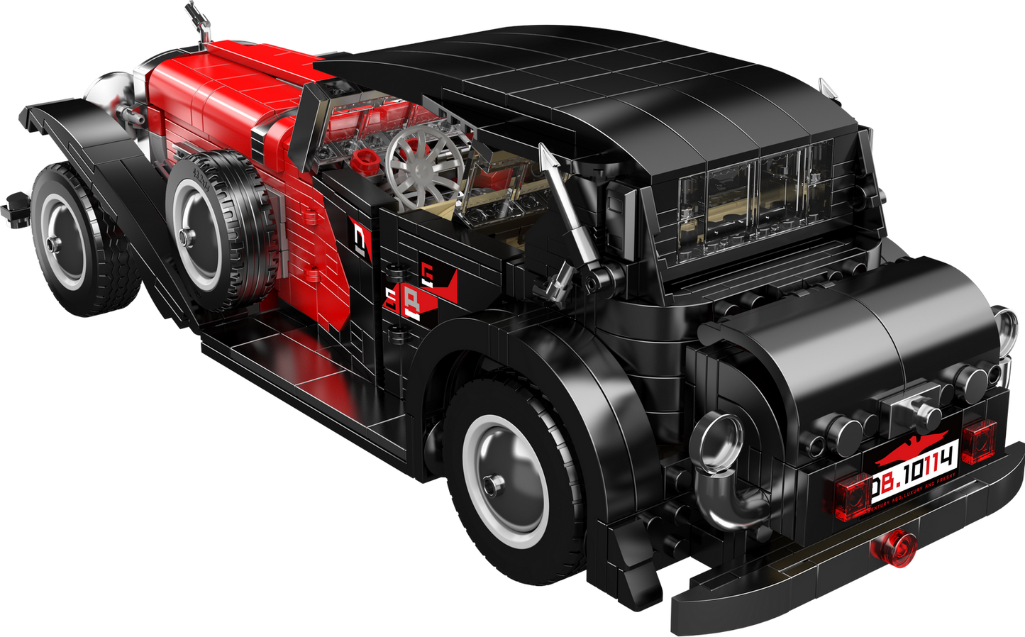 Mould King 10114 Vintage Convertible Car Model Building Toy Set | 1308 PCS