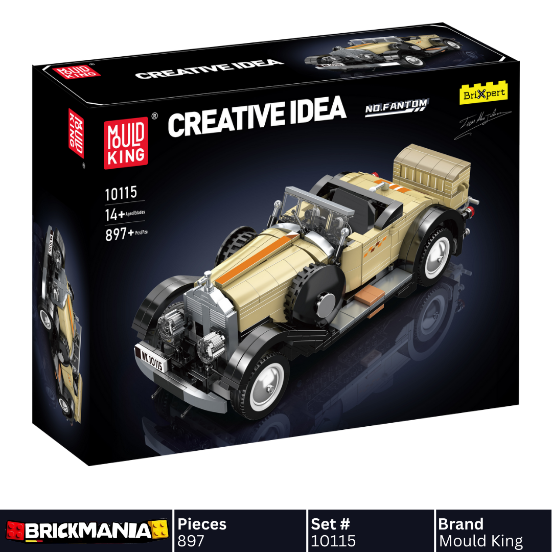 Mould King 10115 Phantom Vintage Car Model Building Toy Set | 897 PCS