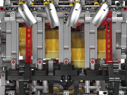 Mould King 10130 Ferrari 488 Motorised V8 Engine Building Toy Set | 2718 PCS