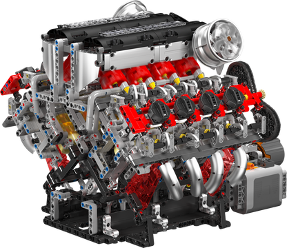 Mould King 10130 Ferrari 488 Motorised V8 Engine Building Toy Set | 2718 PCS