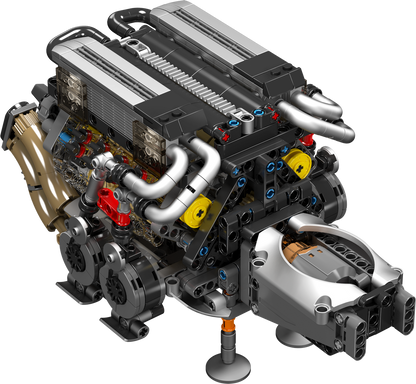Mould King 10131 Motorized Bugatti W16 Engine Building Toy Set | 952 PCS