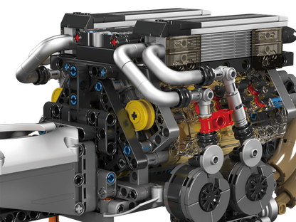 Mould King 10131 Motorized Bugatti W16 Engine Building Toy Set | 952 PCS