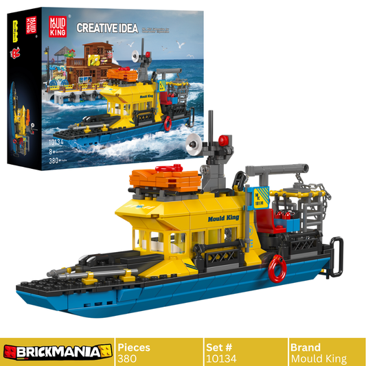 Mould King 10134 Mini Underwater Exploration Ship Building Toy Set | 380 PCS