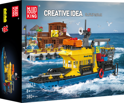 Mould King 10134 Mini Underwater Exploration Ship Building Toy Set | 380 PCS