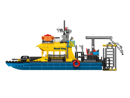 Mould King 10134 Mini Underwater Exploration Ship Building Toy Set | 380 PCS