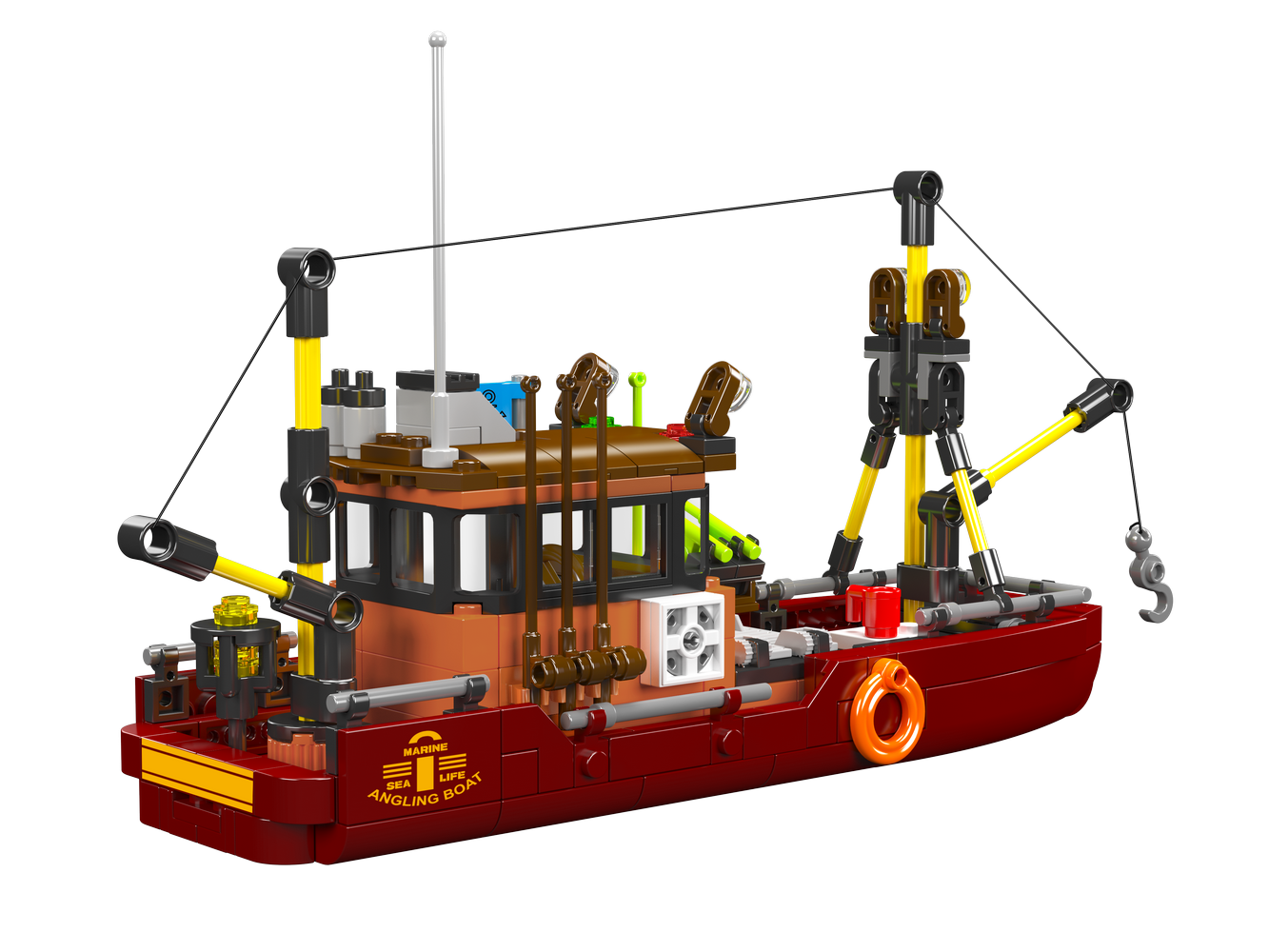Mould King 10135 Angling Boat Building Toy Set | 403 PCS
