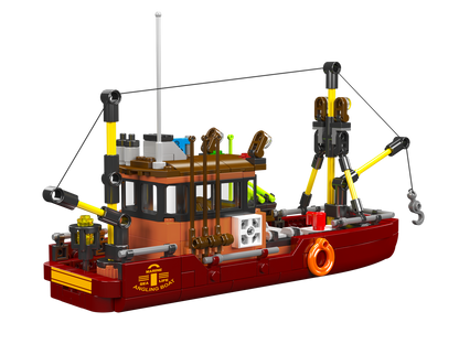 Mould King 10135 Angling Boat Building Toy Set | 403 PCS