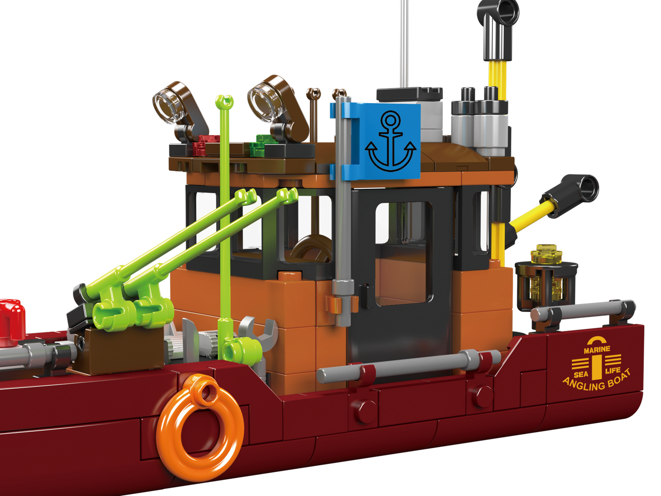 Mould King 10135 Angling Boat Building Toy Set | 403 PCS
