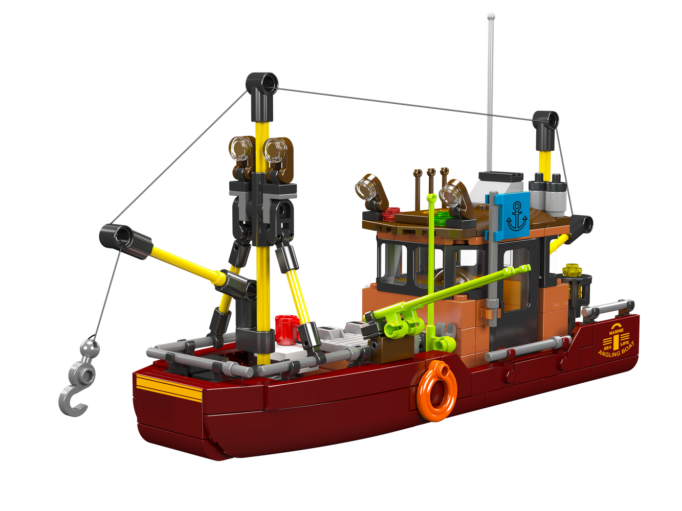 Mould King 10135 Angling Boat Building Toy Set | 403 PCS