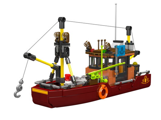 Mould King 10135 Angling Boat Building Toy Set | 403 PCS
