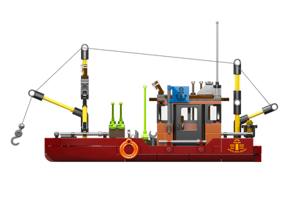 Mould King 10135 Angling Boat Building Toy Set | 403 PCS