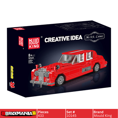 Mould King 10145 RR Lunaz Vintage Car Model Building Toy Set | 433 PCS