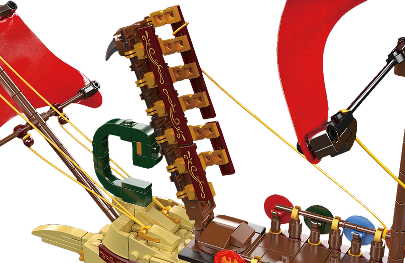 Mould King 10156 Ship Roman Imperium Warship Building Toy Set | 1466 PCS