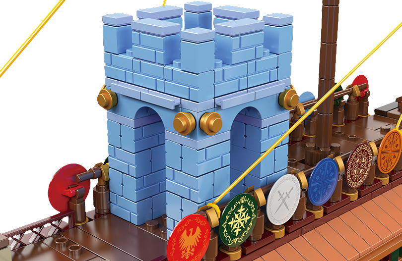 Mould King 10156 Ship Roman Imperium Warship Building Toy Set | 1466 PCS