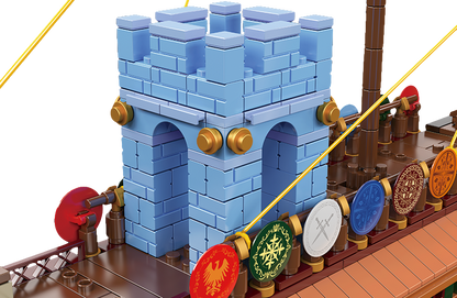 Mould King 10156 Ship Roman Imperium Warship Building Toy Set | 1466 PCS