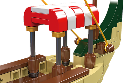 Mould King 10156 Ship Roman Imperium Warship Building Toy Set | 1466 PCS