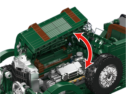 Mould King 10166 Classic Blower Vintage Car Model Building Toy Set | 1147 PCS