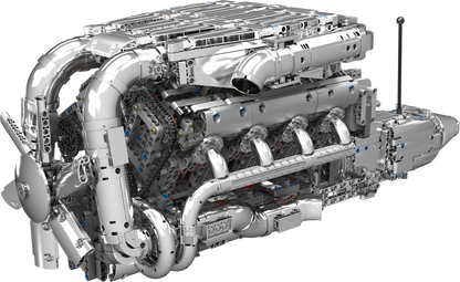 Mould King 10168 Motorized Hypercar W16 Engine & Gearbox Building Toy Set | 2899 PCS