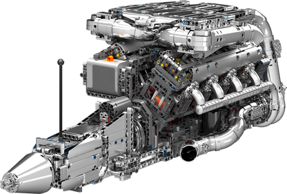 Mould King 10168 Motorized Hypercar W16 Engine & Gearbox Building Toy Set | 2899 PCS